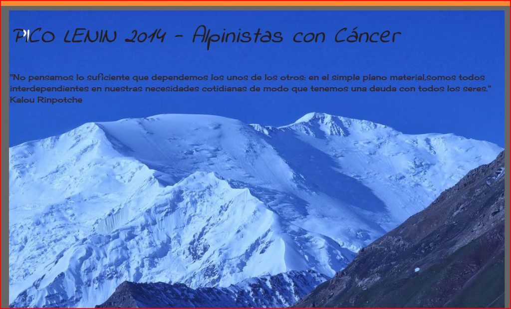 La asociación de alpinistas con cáncer con Sheila