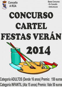 concurso de carteis Festas de Verán 2014 en A Rúa