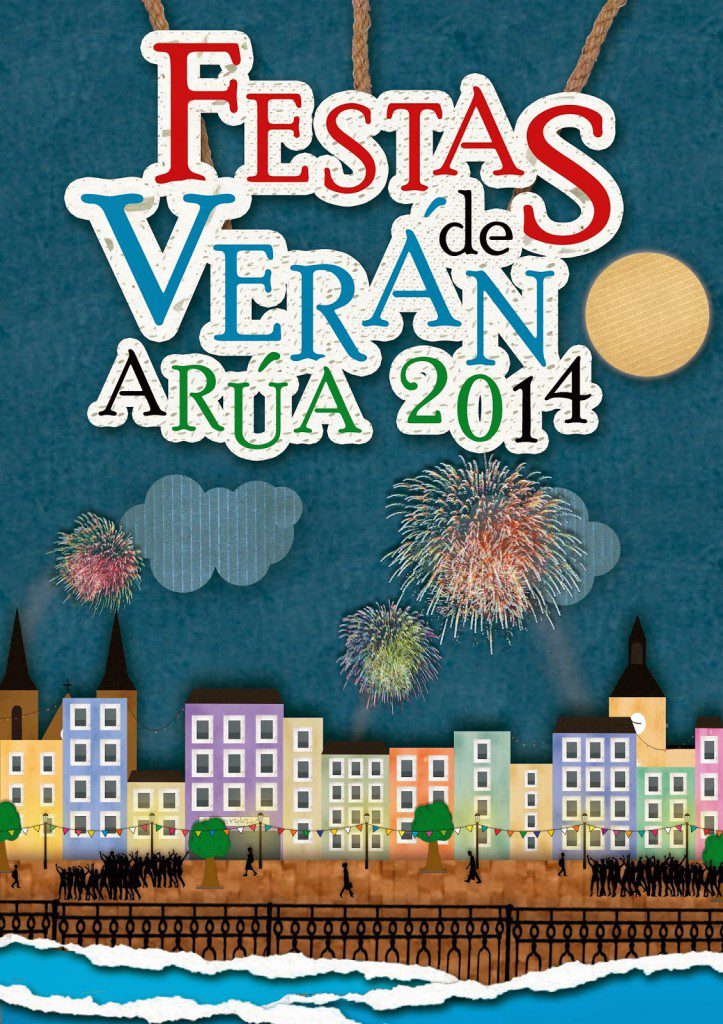 Cartel Festas de Verán a Rúa 2014