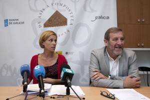 A directora de Turismo de Galicia e o xerente do Xacobeo presentaron esta mañá o Primeiro Congreso sobre Peregrinacións e Turismo Autor: Ana Varela. Foto Xunta