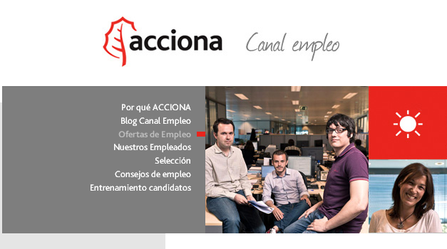 Con otras bandas varilla almohadilla Más de 100 ofertas de empleo en Acciona, muchas de ellas para España |  Creando Tu Provincia