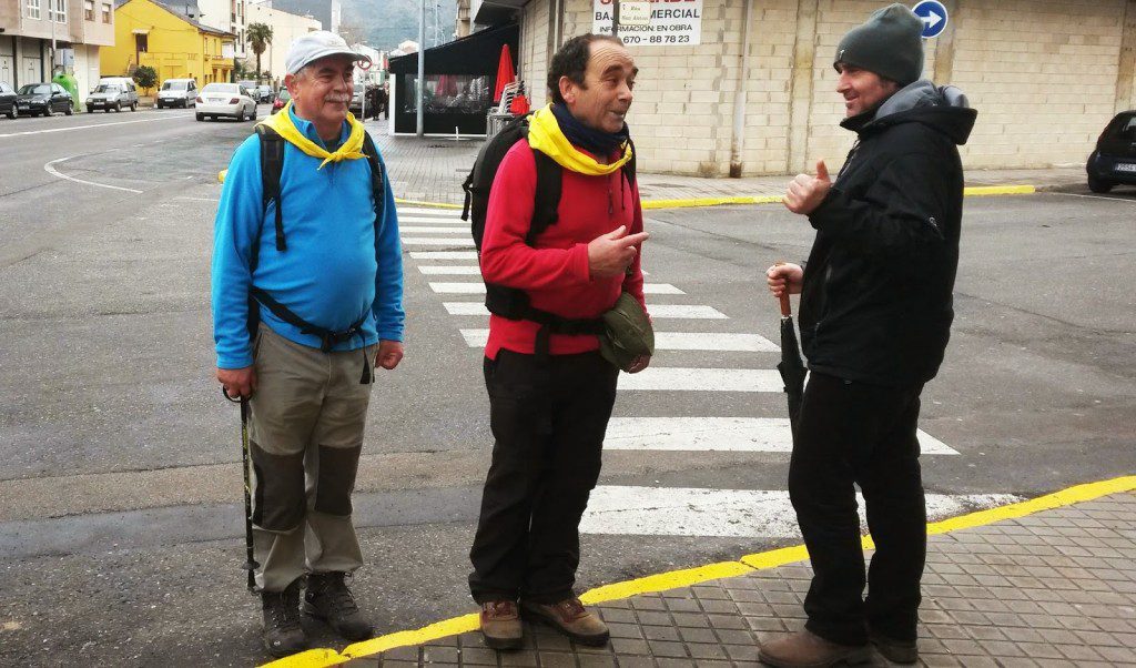 peregrinos amigos del Camino de Santiago Leon