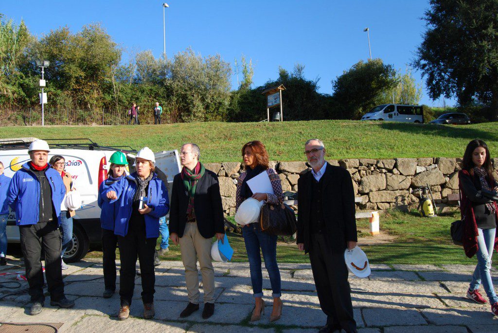 A delegada territorial da Xunta e o alcalde da cidade das Burgas visitaron esta iniciativa de emprego