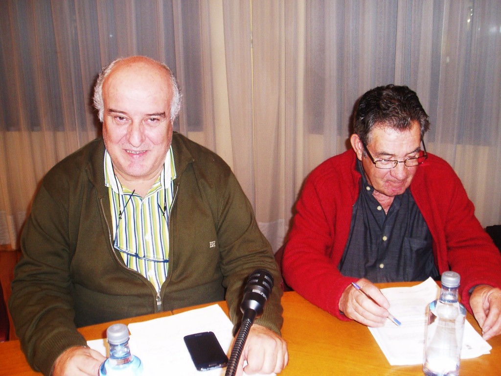 Avelino García Ferradal (PP), a la izquierda