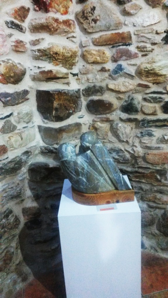 Escultura de Cochorro en la exposicion del año pasado en Córgomo