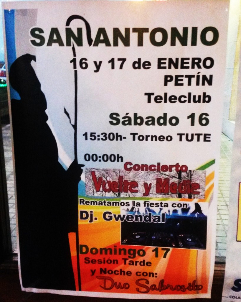 Cartel de la Fiesta de San Antonio de Petín