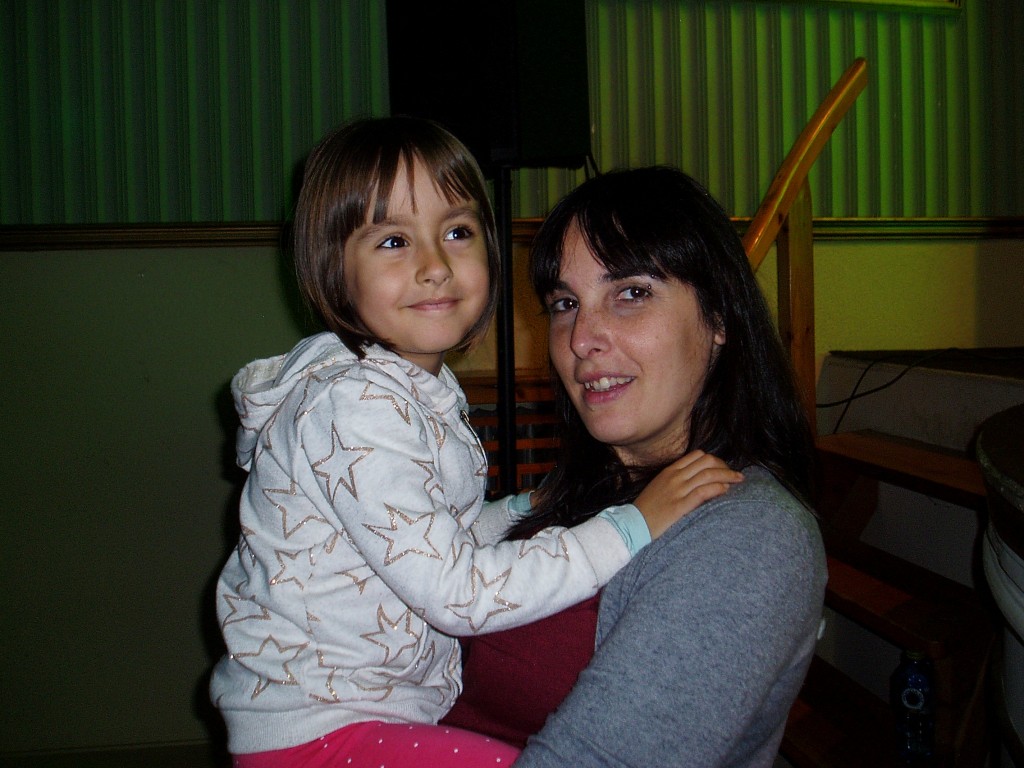 María Albert con su sobrina