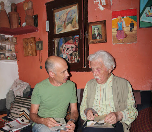 Luis Enrique Rodríguez Arias (izquierda) y el pintor Jesús Díaz Ferrer