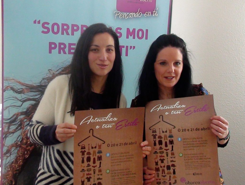 Sandra Moldes (a la izquierda) en la presentación de la campaña