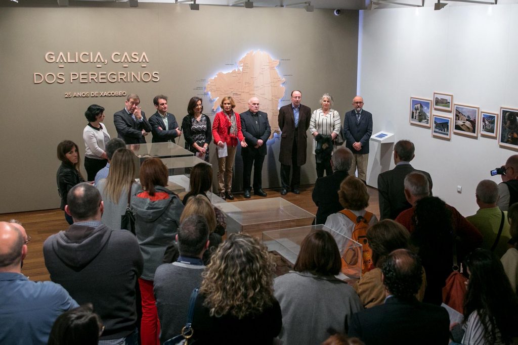 Momento de la inauguración de la Exposición "Galicia, Casa de los Peregrinos" Autoría: Xoán Crespo