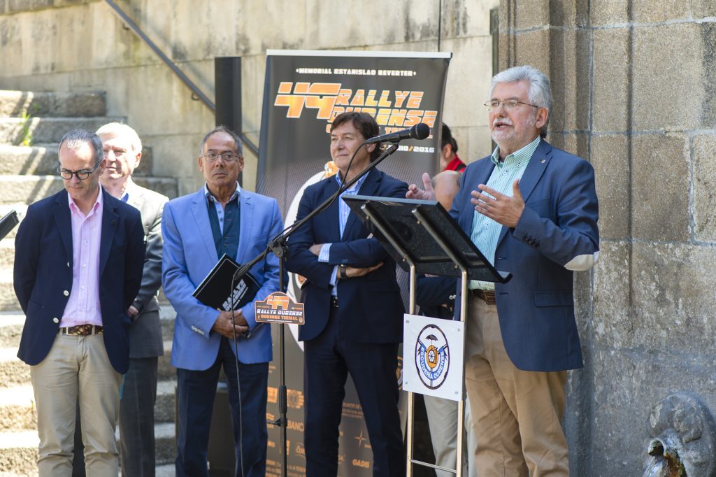 Rosendo Fernández na presentación do 49 Rallye Ourense Termal