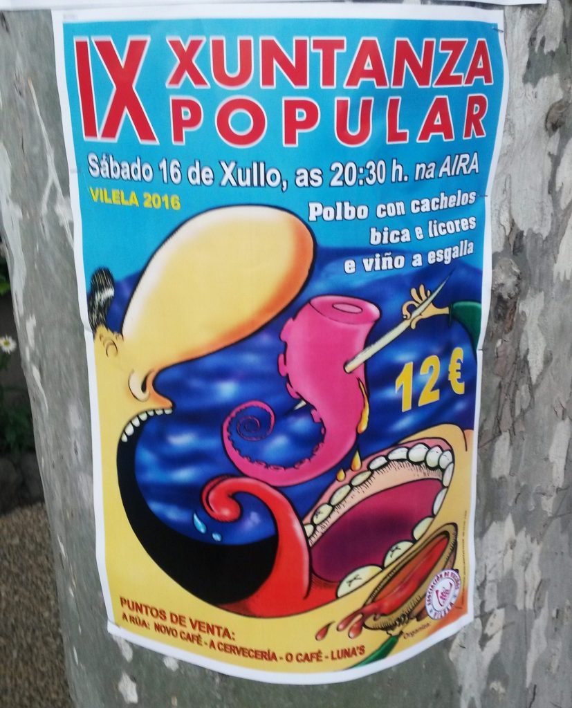 Cartel de la IX Xuntanza Popular de Vilela