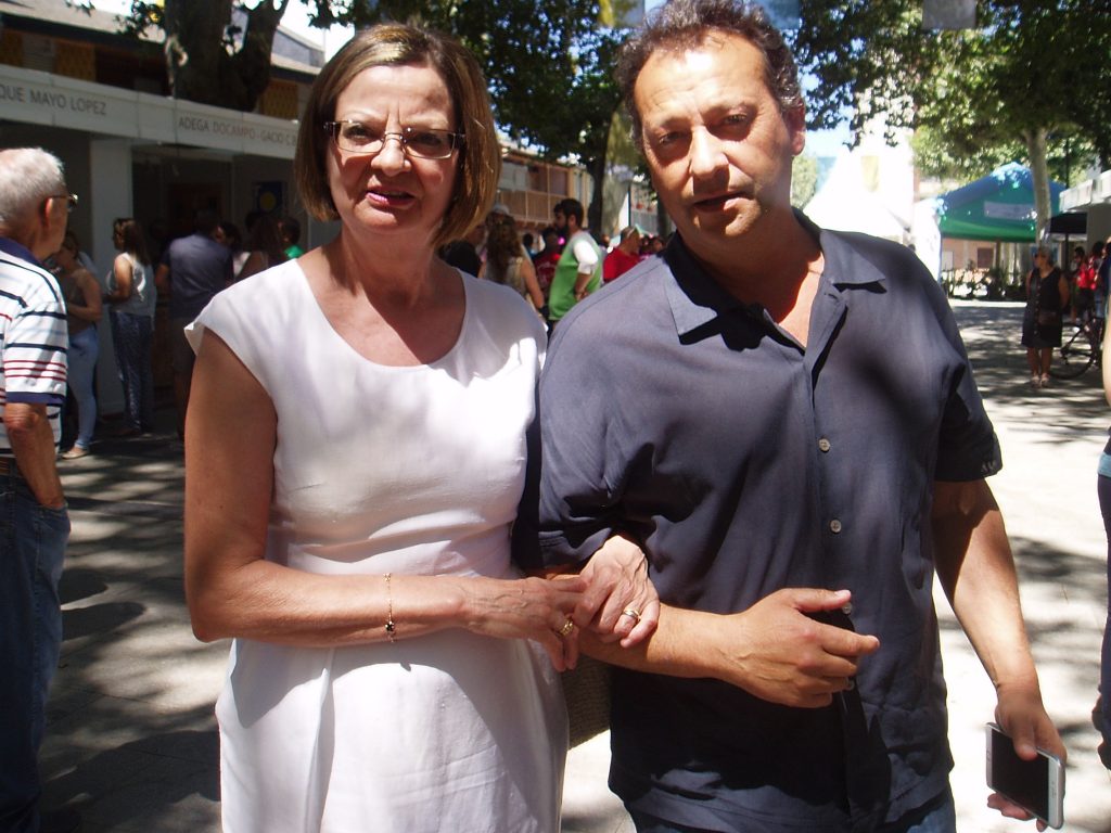 La alcaldesa de Carballeda, María del Carmen González, y el alcalde de Vilamartín, Enrique Álvarez Barreiro