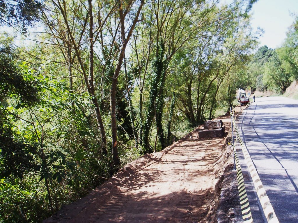 La vía peatonal del peregrino en San Miguel, en Vilamartín