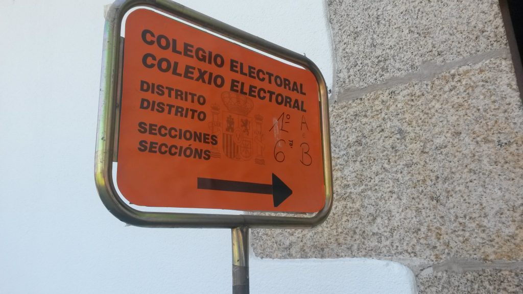 Colegio electoral en O Barco de Valdeorras en las últimas elecciones