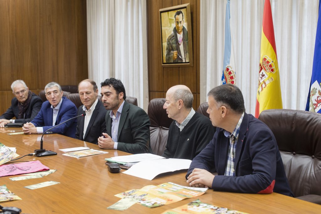 Moncho Novoa, Pepe Alfaro, Mario Guede, Juan Anta, Carlos Moure e Bernardino González