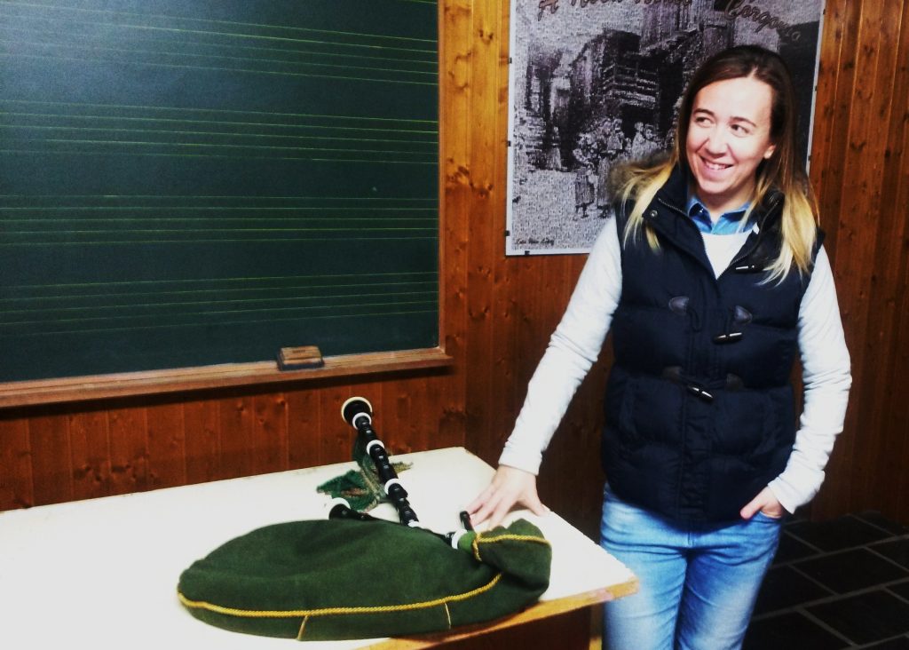 Raquel Fernández es la profesora de la Escola de Galitas de Córgomo