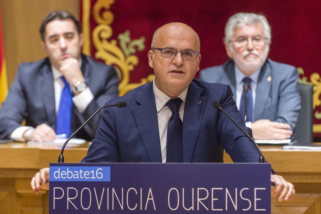 Manuel Baltar, durante a súa intervención no Debate sobre o Estado da Provincia de Ourense 2016.