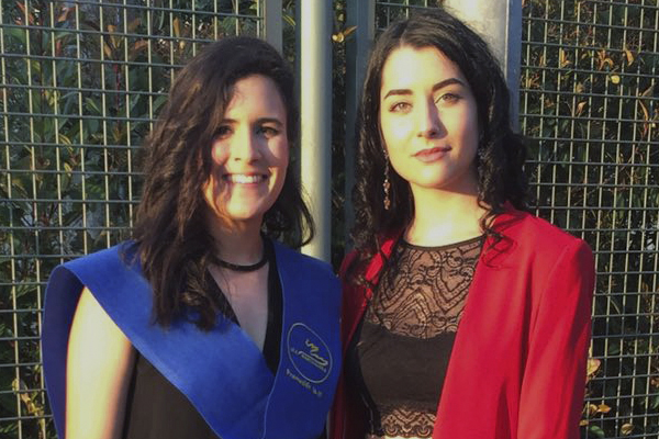 María Caseiro Arias y Carla Trincado Rodríguez alumnas que la Universidad de Santiago ha reconocido sus expedientes académicos