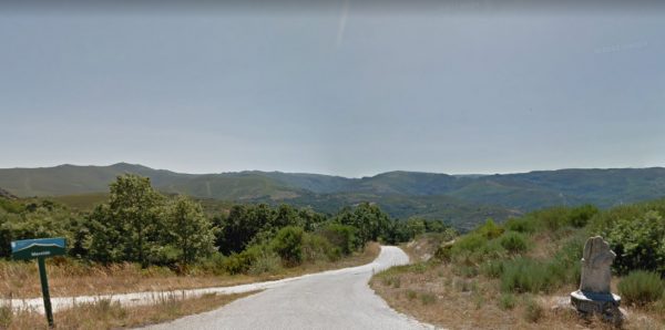 Paisaje de Meixide en A Veiga, Galicia