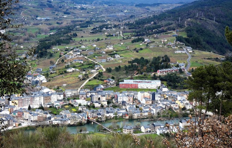 Vista aérea de O Barco de Valdeorras